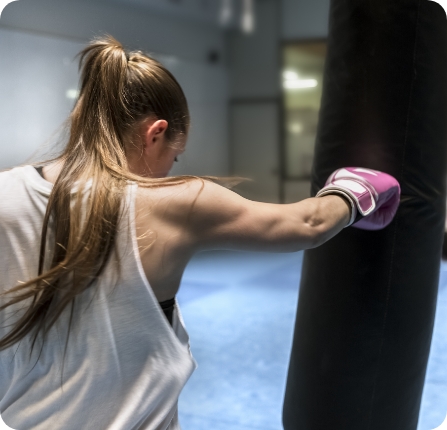 young-woman-boxing-in-gym Fitness Republic